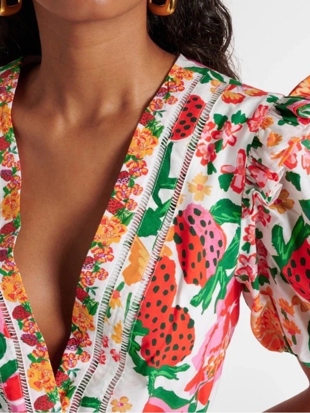 FARM Rio “Flowerful sketch romper”